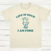 Life Is Soup I Am Fork Frog Vintage T Shirt Natural S 1 1