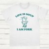 Life Is Soup I Am Fork Frog Vintage T Shirt White S 1 1
