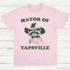 Mayor Of Yapsville Raccoon Shirt Light Pink S 1