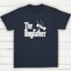 The Dogfather Humor Dad Shirt Navy S 1 1